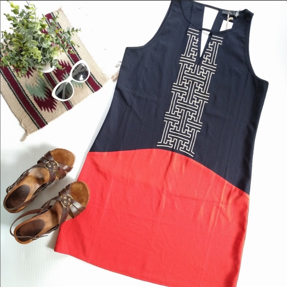THML Abriana embroidered dress 8543
